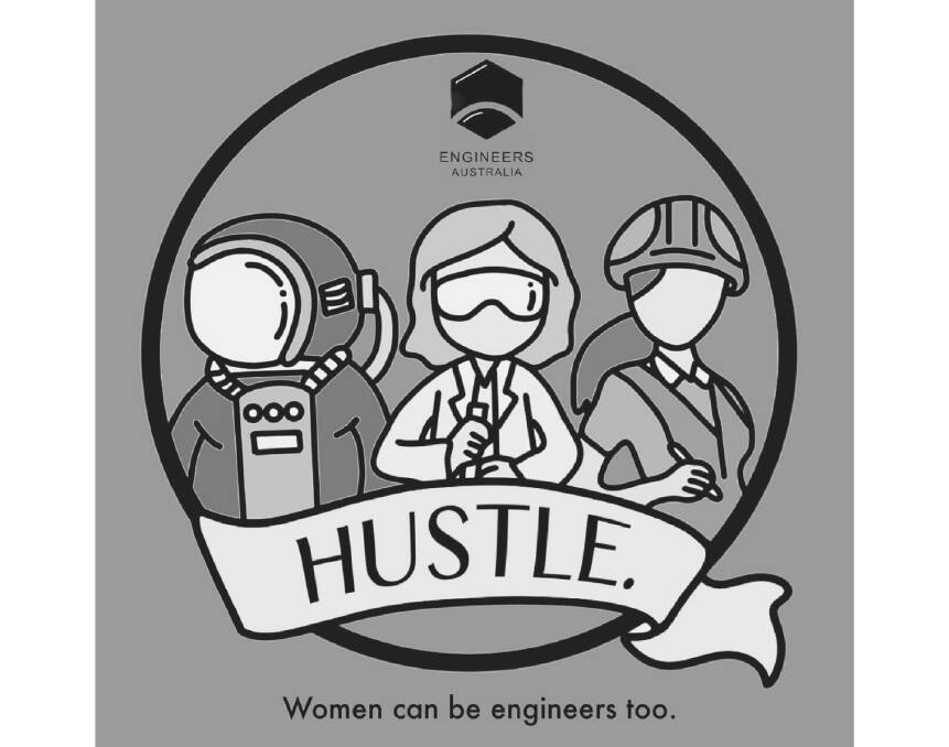 The 'Hustle' logo designed by Lithgow's Miranda Swift.