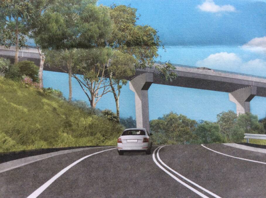 NEW bridges are part of the grand plan for the Great Western Highway at Hartley including this artists impression of a flyover at the Jenolan Caves Road intersection.