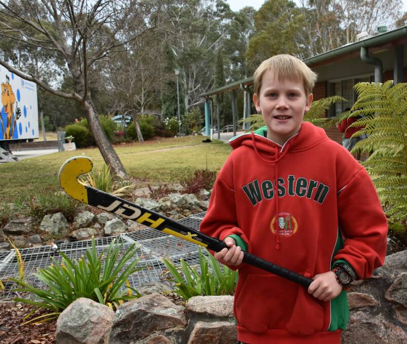 HOCKEY STAR: Wallerawang Public School leader Kade Anderson is excited to be playing against other states in the PSSA NSW team. Picture: CIARA BASTOW. 