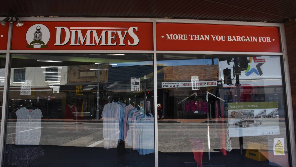 Dimmeys will be shutting up shop. Picture: Amberlene Booth 