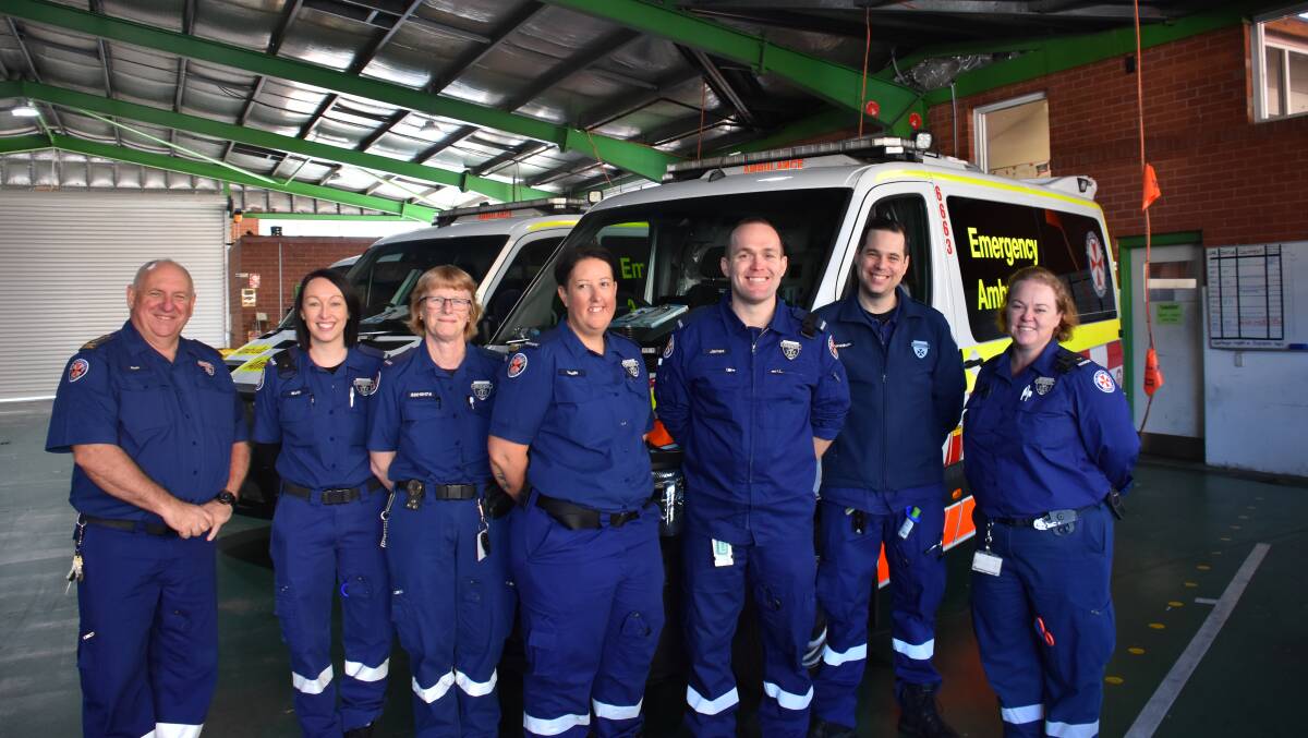 TOGETHER: Inspector Ron Gavin, Kelly Brackenrig, Penny Limn, Meah Ferguson, James Collins, trainee Jonathon Fallu and station officer Kate Moore. Picture: CIARA BASTOW. 