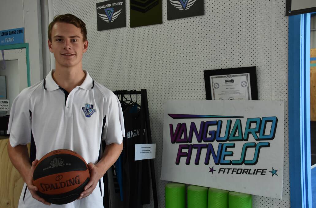 Zeke Evans at his Dads gym 'Vanguard Fitness'. Picture: CIARA BASTOW 
