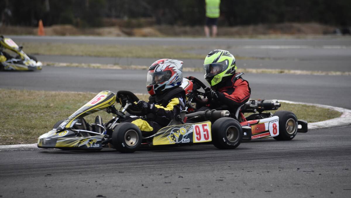 RACE TIME: All the action was happening at Lithgow raceway as competitors fought for the NSW Championships. Picture: CIARA BASTOW. 