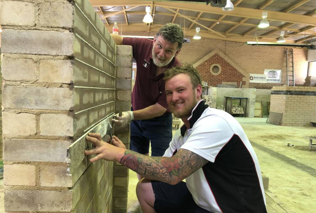 BRICKLAYING: Hands on work for those that want to learn a trade. Pictures: SUPPLIED. 