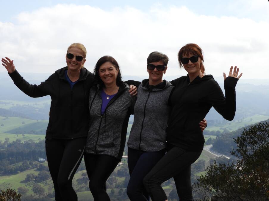 TOGETHER: Marina Oldman, Kerry Smith, Michelle Clutterham and Sonia Kennedy are ready to trek. Picture: SUPPLIED. 