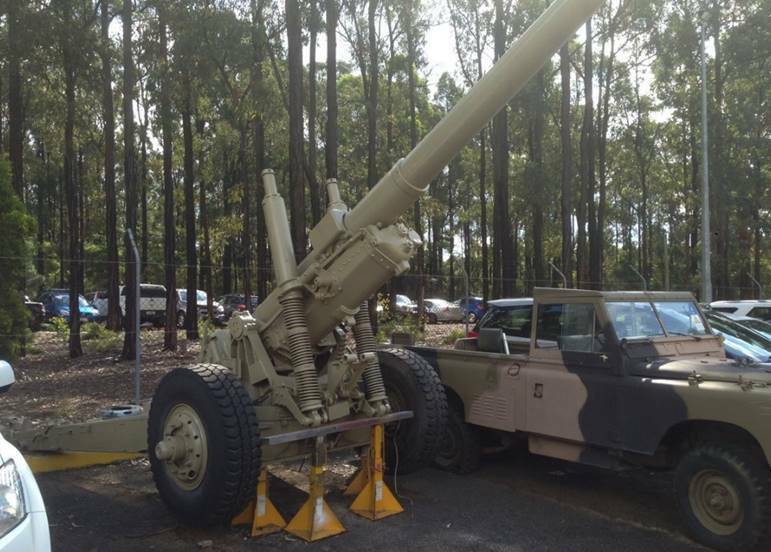  The gun in question; A surplus 5.5 inch artillery gun from the Australian Defence Force. Photo: SUPPLIED 