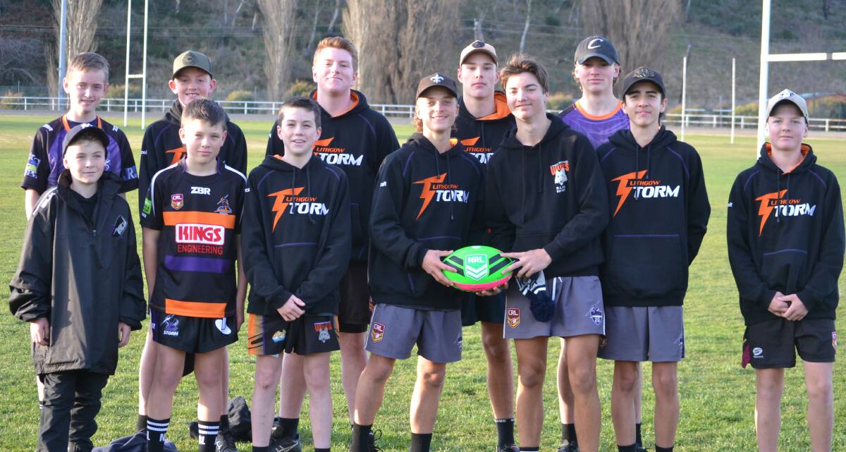 READY: The under 16s, 14s and 13s boys gather together at training as they prepare for the finals. Photo: CIARA BASTOW 