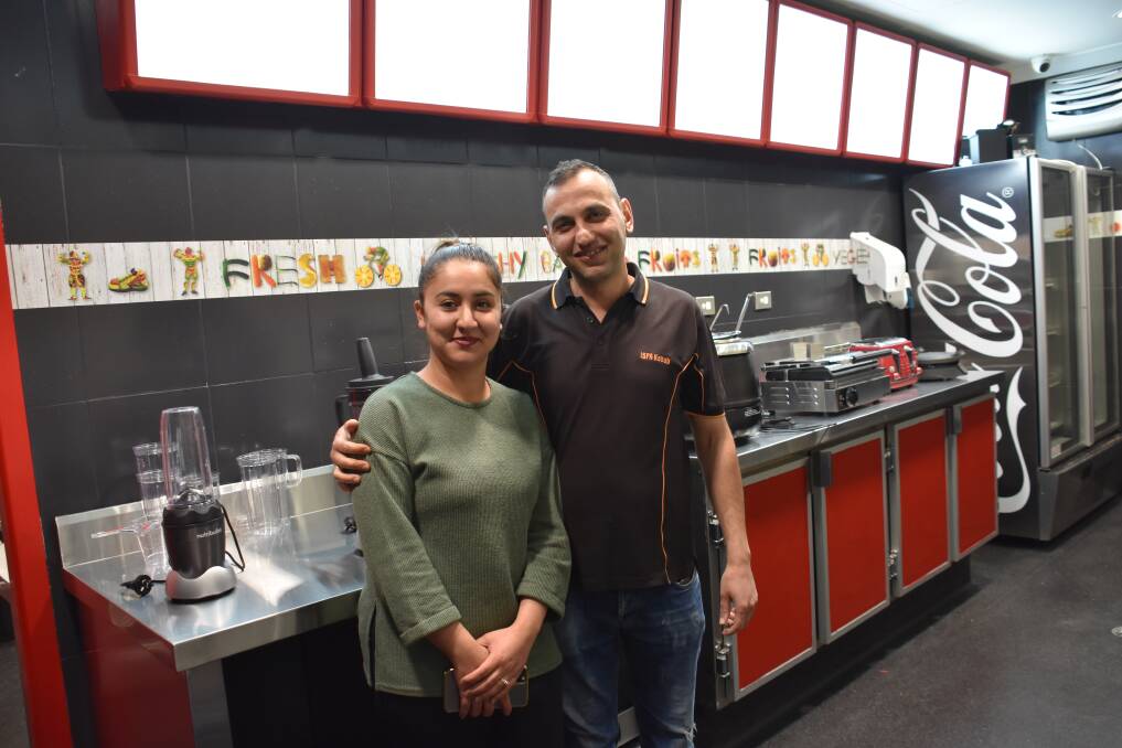 WORKING HARD: Esra and Ahmet Taymur have been working hard to get ready for the opening of new business 'Healthy Bar'. Photo: CIARA BASTOW