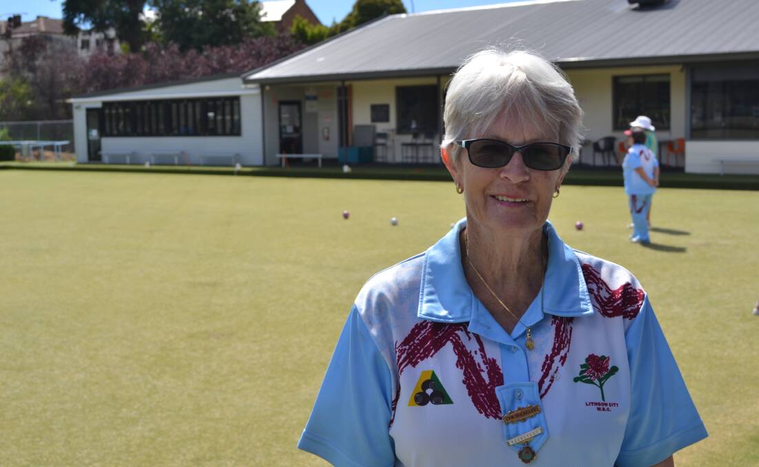 Lyn Bulkeley enjoys the challenge that bowls offers. Photos: CIARA BASTOW 