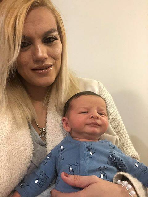 NEW MUM: Jenny Williams with newborn son Charlie. Pictures: SUPPLIED