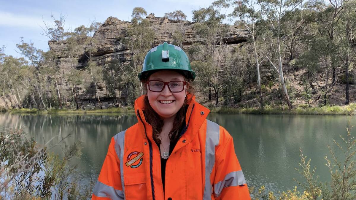 EXCITED: Isobel Standfast gets to work in beautiful locations daily for her job at Centennial Coal. Photo: SUPPLIED 