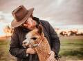 Amee Dennis and Cookie, Alpaca Whispering. Picture: Nicole Drew Photography