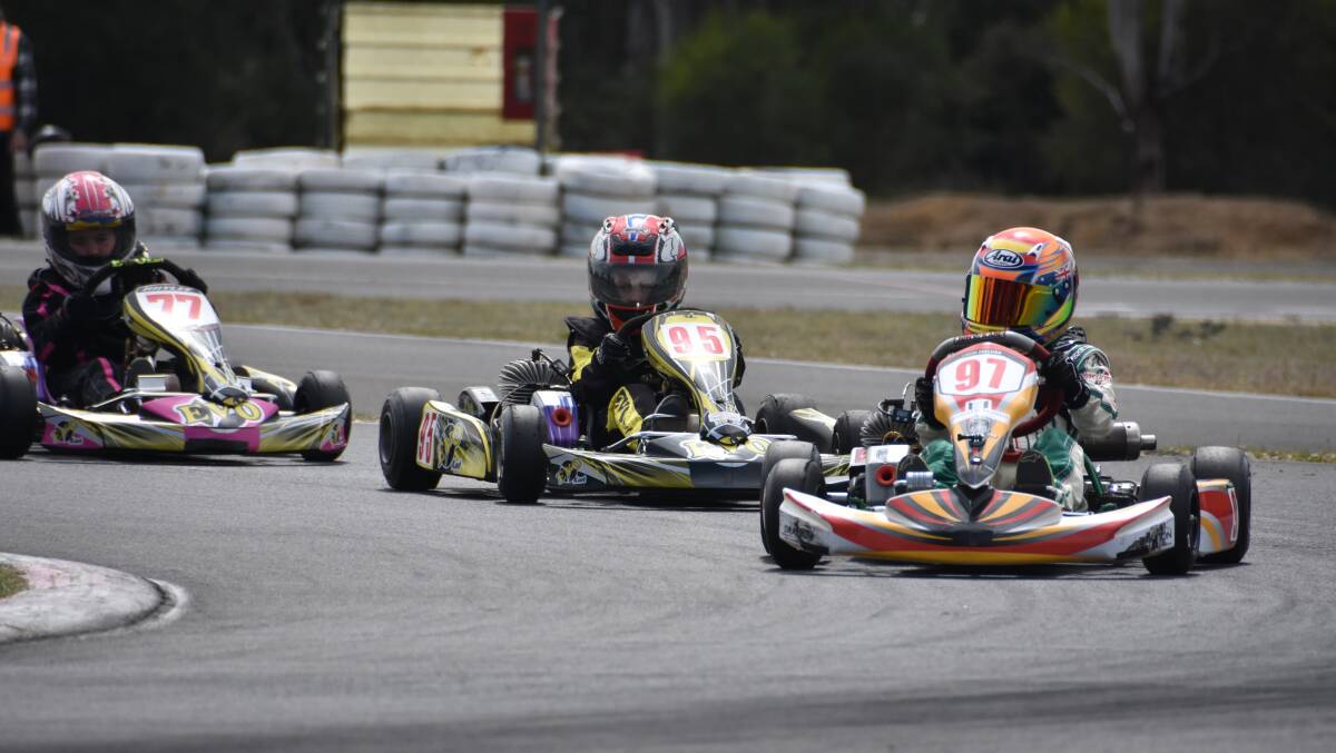 RACE TIME: All the action was happening at Lithgow raceway as competitors fought for the NSW Championships. Picture: CIARA BASTOW. 