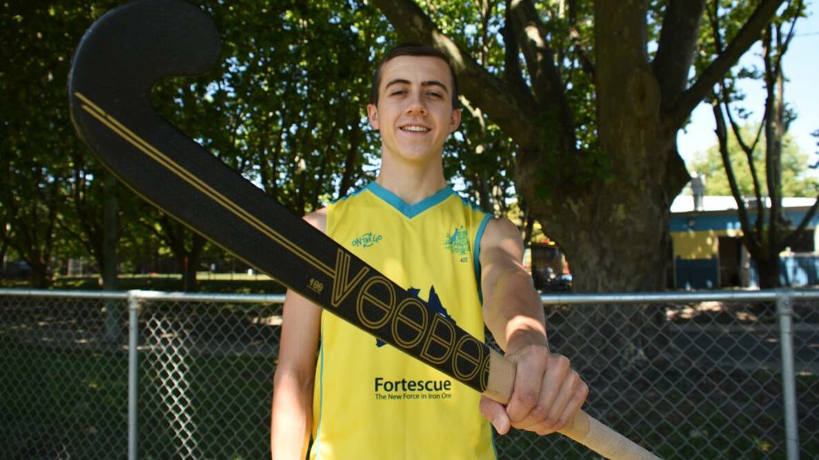 ON THE WORLD STAGE: Lithgow's Lachi Sharp has been selected to join Australia's national men's squad, the Kookaburras. Picture: HOSEA LUY.