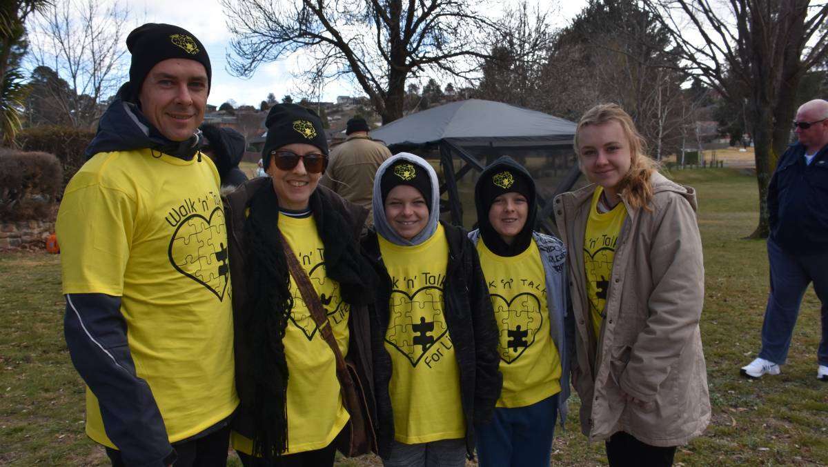 These guys came out to Wallerawang in the cold for the last Walk 'n' Talk for life event. Picture: CIARA BASTOW 