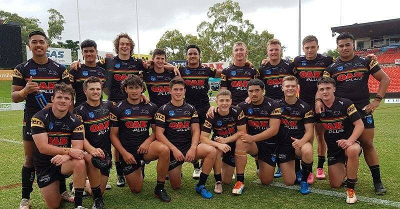 READY: Sam Lane (back row/middle) is happy with his performance so far in the SG Penrith Panthers squad. Picture: ourfootyteam.com 