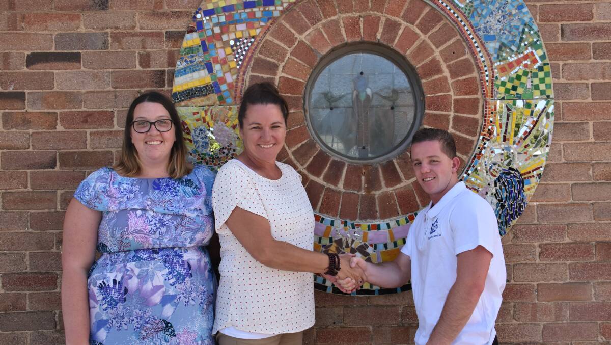 WORKING TOGETHER: ALO Coordinator Caitlan Young, General Manager Sharon Holt and Support Worker Blake Collins. Picture: CIARA BASTOW 