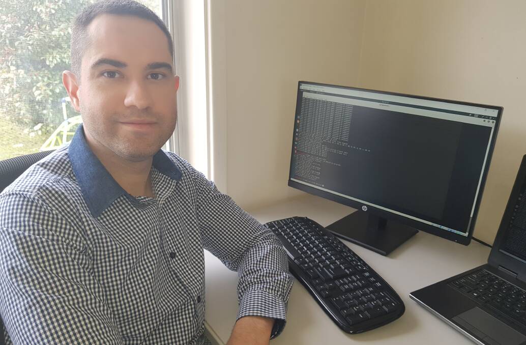 DREAM JOB: Blue Mountains local Jozsef Kleiner landed his dream role assessing cybersecurity risks with the NSW Government. Photo: TAFE NSW