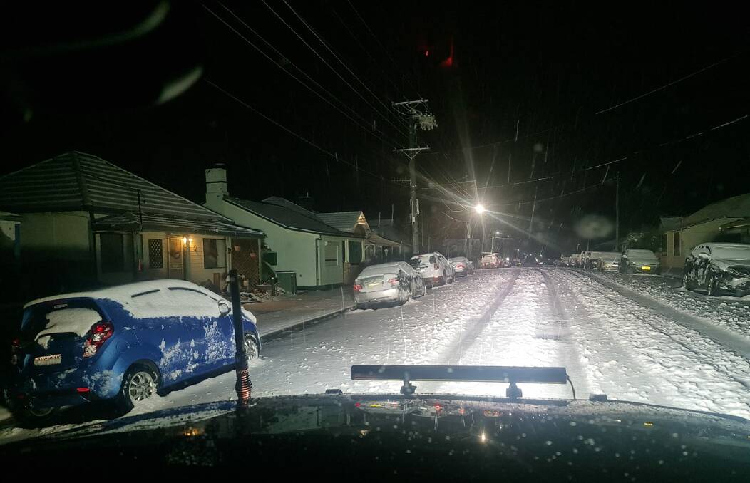 STAY SAFE: Max Eyles snapped this photo in Lithgow heading to work at 2.30am on Thursday, August 25. 