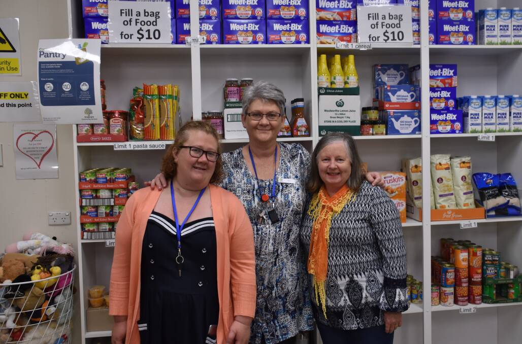 TOGETHER: Katrina Creighton, manager Kim Squires and Robyn Hardina. Picture: CIARA BASTOW. 