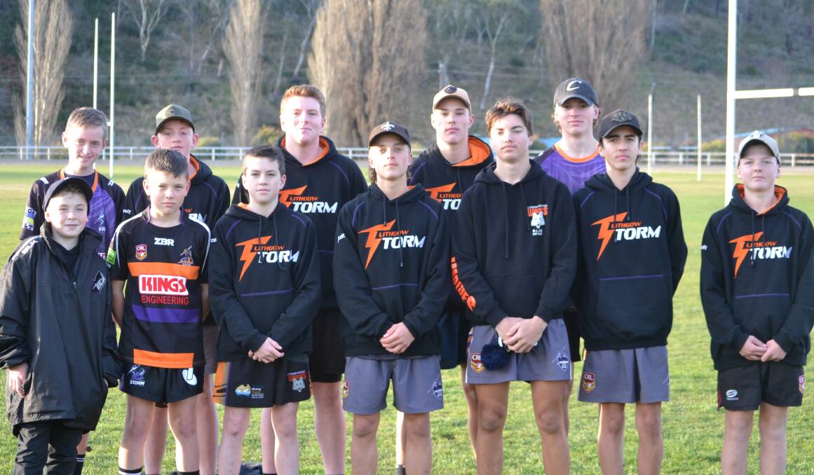 READY: The under 16s, 14s and 13s boys gather together at training as they prepare for the finals. Photo: CIARA BASTOW 