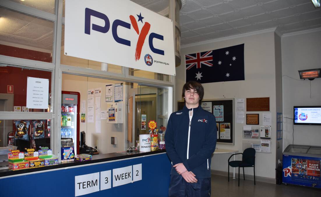 Ayden Crane is excited to do work experience at PCYC 
