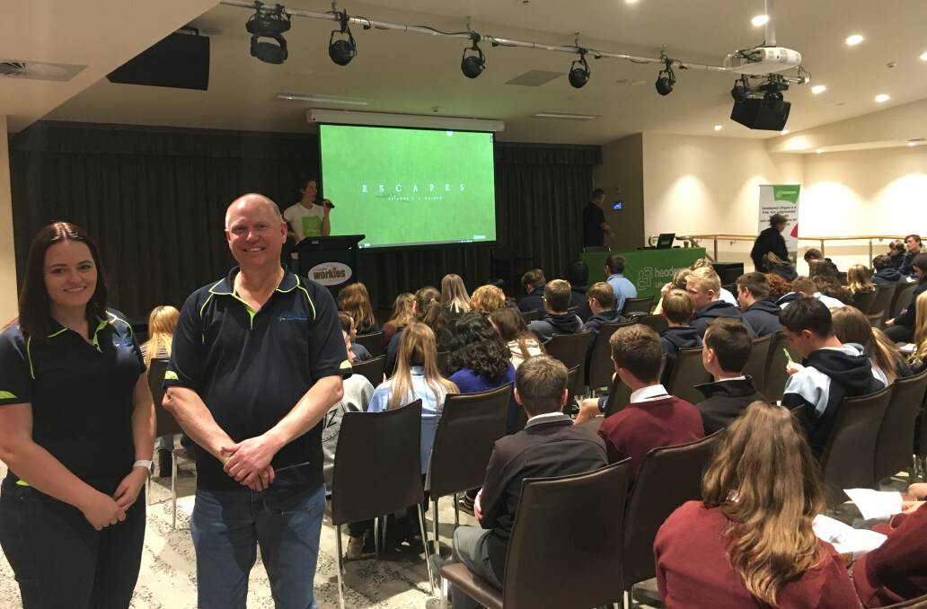 MENTAL HEALTH: Family First Credit Union representatives attend the workshop for year nine students. Picture: SUPPLIED. 
