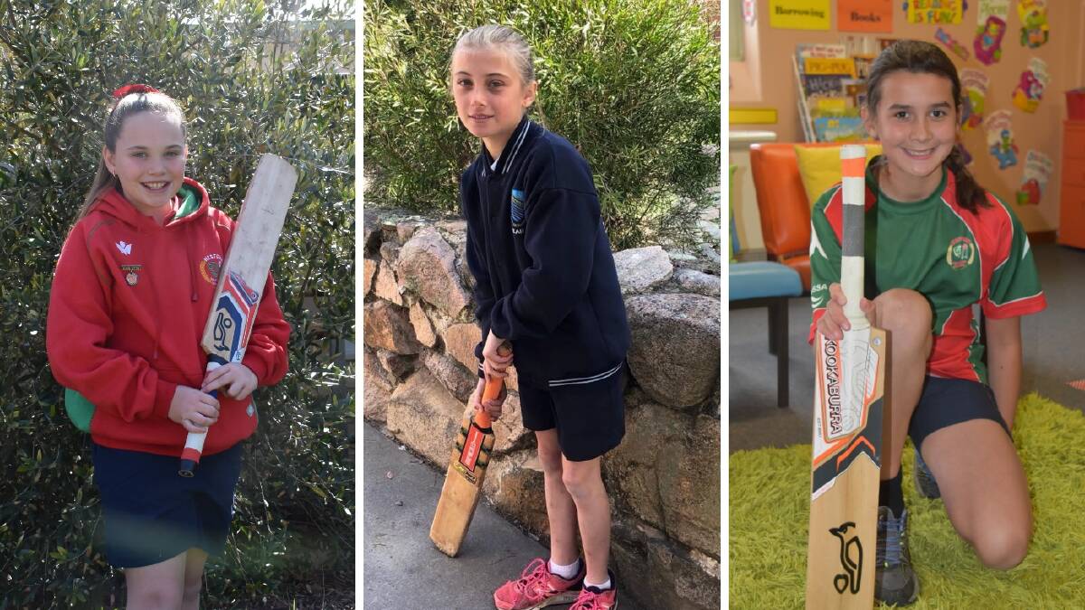 GO GIRLS: Nikera Hann, Gabrielle Dray and Bree Muldoon are all set to represent the area in cricket. Pictures: CIARA BASTOW. 