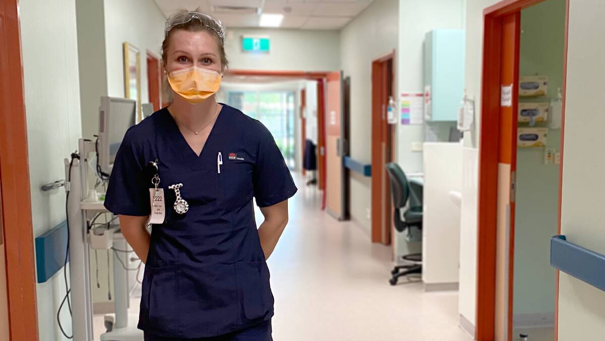 EXPERIENCE: Hanna Healey is excited to be working at Lithgow Hospital and giving back to the community she grew up in. Picture: SUPPLIED 