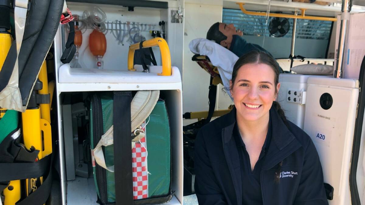 PARAMEDIC: Alannah Stoneley hopes her research will improve the lives of people in regional and rural areas. Photo: SUPPLIED 