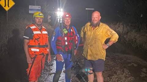 TEAM WORK: Portland, Bathurst and Glen Davis residents all worked together to get Glen Davis the help they needed. Picture: Portland SES 