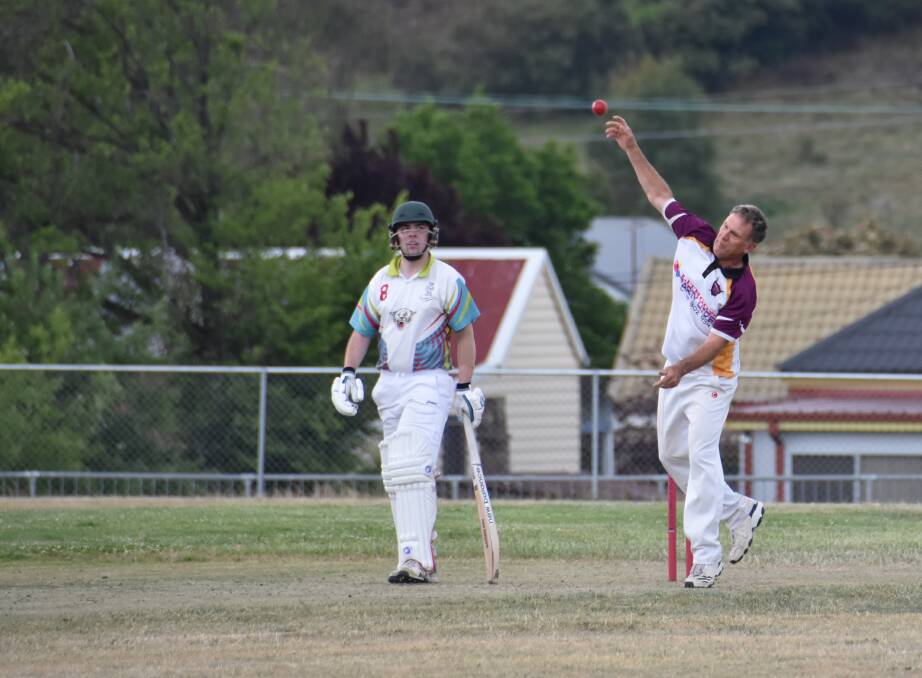 BOWLING: Hartley's Shorne Holt may not have been able to make any runs but he did get a wicket in his match. Picture: CIARA BASTOW 