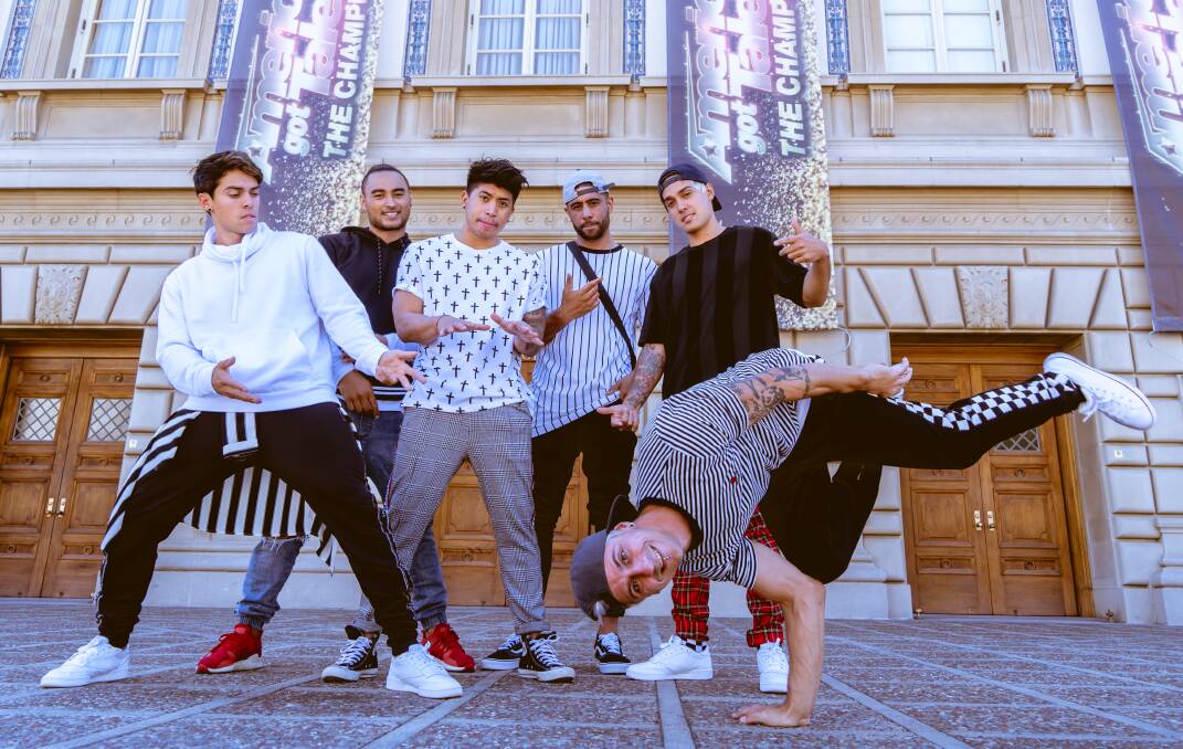 JUSTICE CREW: The dance and music crew are ready to perform their hits for Lithgow. Picture: SUPPLIED. 