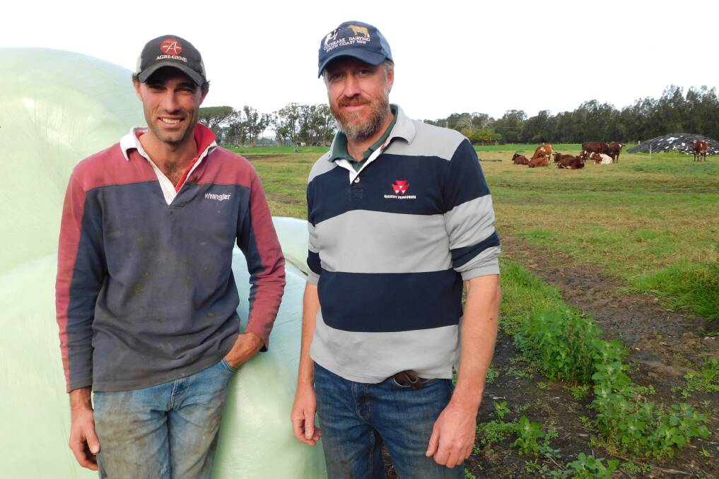 Fourth generation dairy farmers Tom and Tim Cochrane support the development of the Renewable Energy Biogas Power Generation Plant in Nowra. 