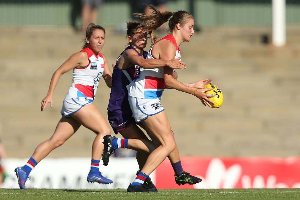 SIGNED UP: The Coast's Ellyse Gamble will be a Western Bulldog again in 2021 after being signed up on Thursday. Picture: Getty Images