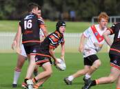 The Lithgow Workies under 18s in action against the Mudgee Dragons. Picture: Petesib's Photography