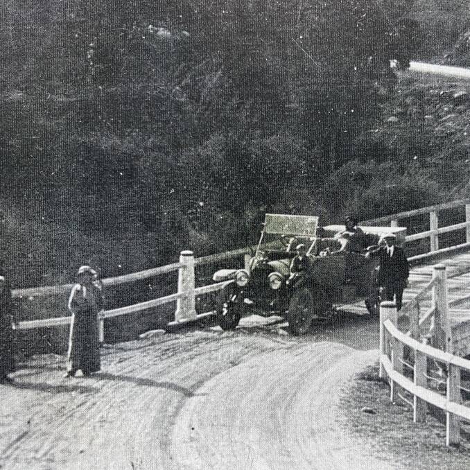 Flashback Friday - the old River Lett Bridge remained part of the highway through Hartley until the 1960s. Its still there but you wouldnt dare even walk on it. Photo: Lithgow Library
