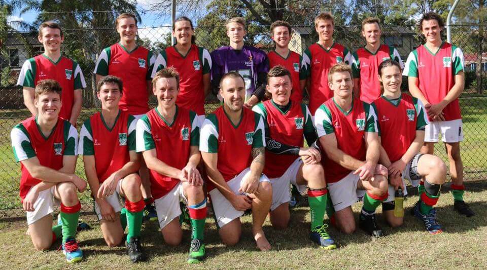 IN FOR THE CHALLENGE: The 2018 Lithgow open men's team at the Field State Hockey Championships in Moorebank. Picture: SUPPLIED. 