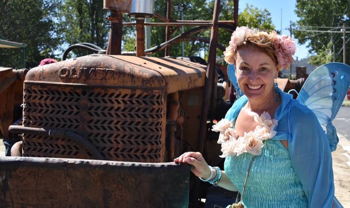 FAIRY FOLK: Vicki Hartley of Lithgow Living History channeled the festival's celebratory vibes in a fairy outfit. Picture: PHOEBE MOLONEY. 