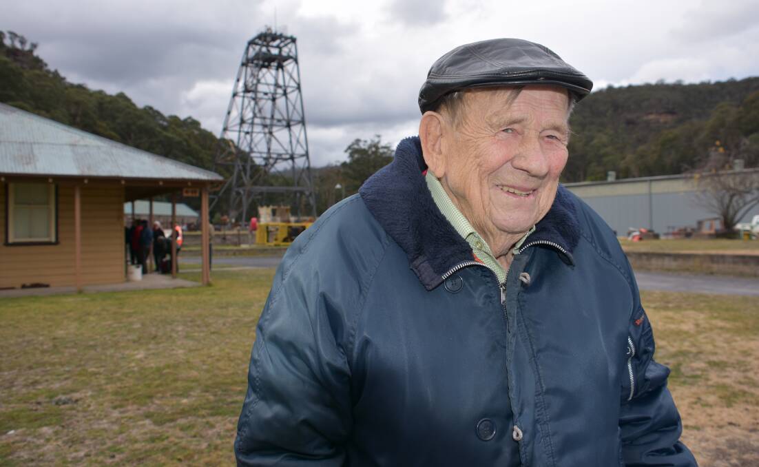 BACK TO THE START: John Clough a member of the CFMEU retired members association at the State Mining Museum. He began his career as an apprentice joiner in mines in England. 