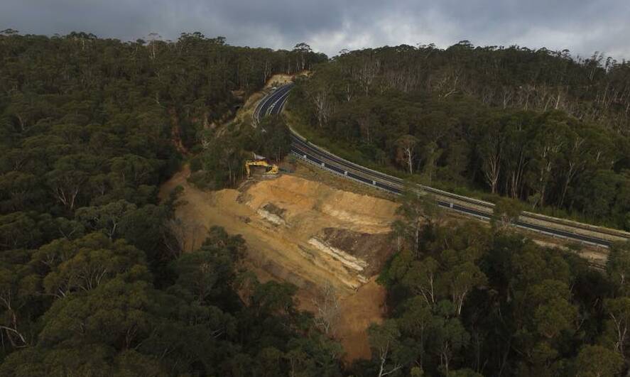 REPAIRS: Drone image of Zig Zag embankment. Picture: SUPPLIED.  