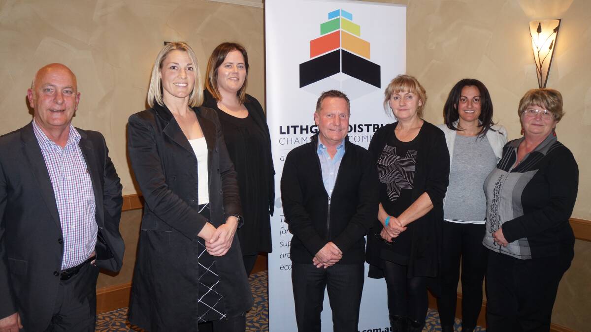 BUSINESS CHAMBER: President Angela O'Connor (third from the left) said the chamber will be proposing initiatives to attract business to the region's wedding sector. 