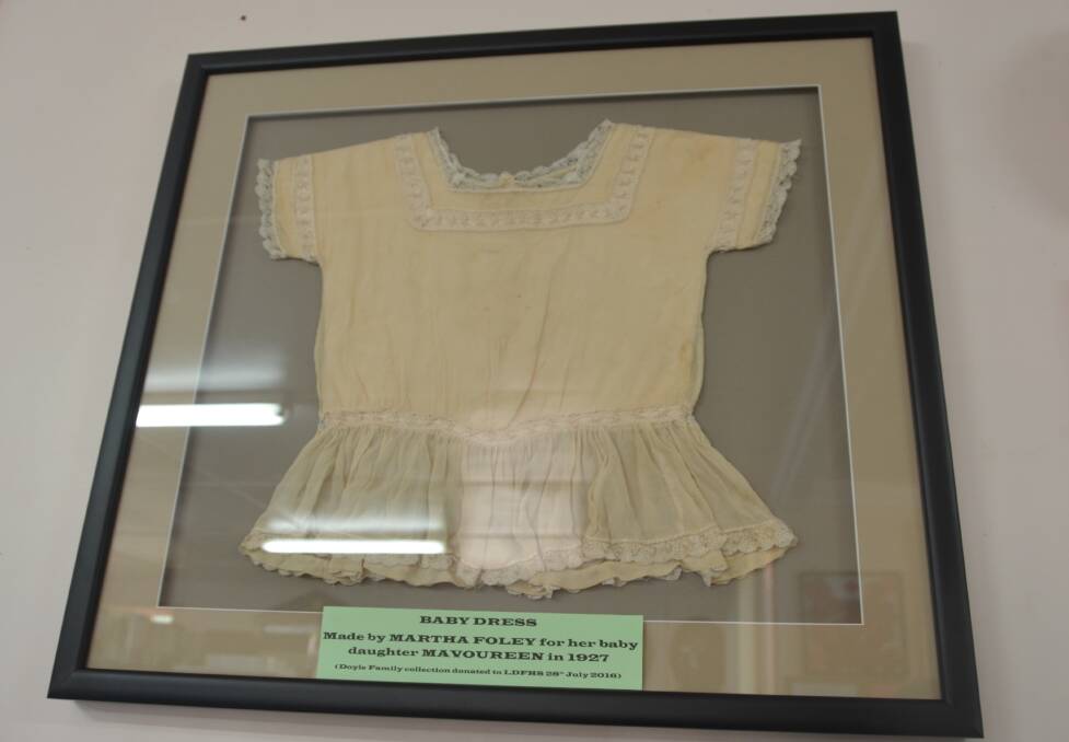 BABY DRESS:  A baby dress made by Martha Foley for her daughter Mavourneen.