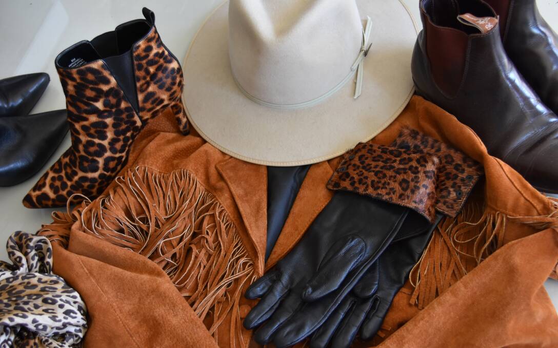 INSPIRATION: Leather, fringing and animal print are a good start, according to Ms Statham. Picture: PHOEBE MOLONEY.