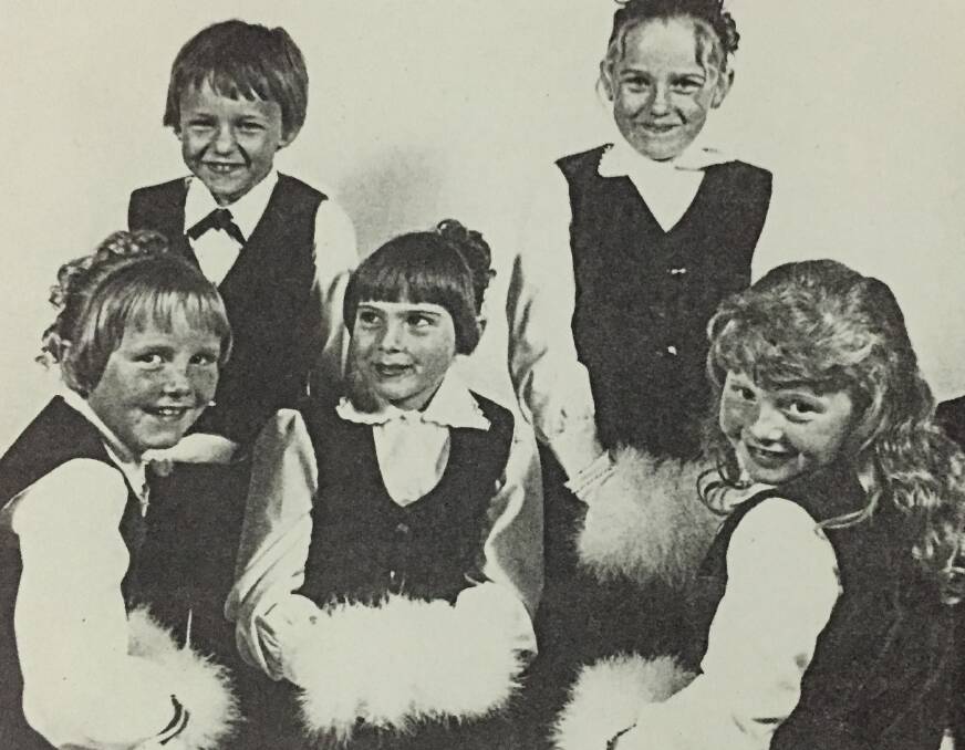 SWEET: Flower girls and page boys at the 1979 debutante ball. Picture: SUPPLIED.