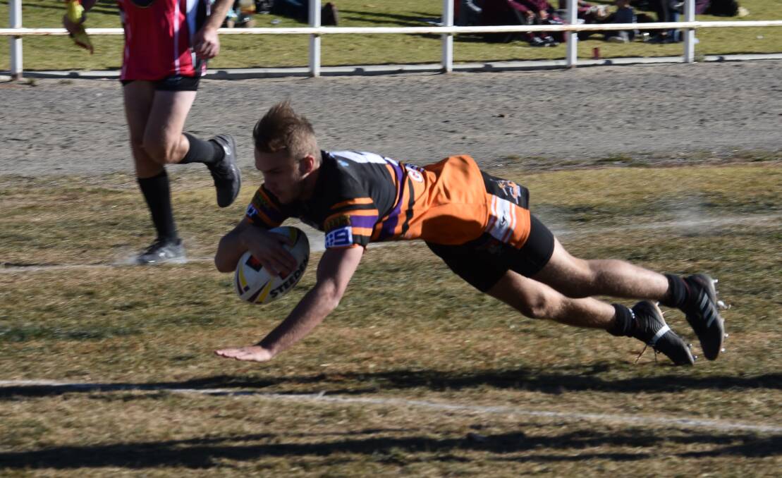 BACK TO EARTH: Even a double from Workies' Jackson Dunn could not save the team from Blayney Bears' drought-breaking win. Picture: PHOEBE MOLONEY. 