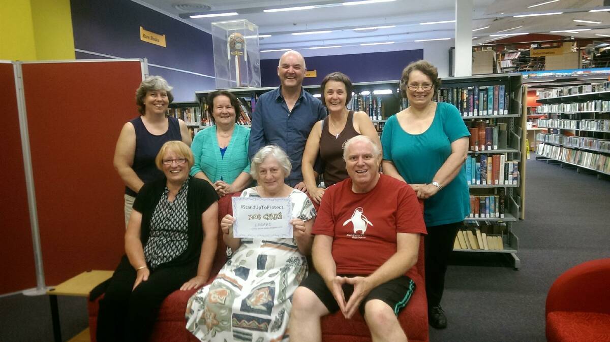 MEETING PLACE: Lithgow Asylum Seeker and Refugee Support group at their meeting spot, Lithgow Library, in 2016. 