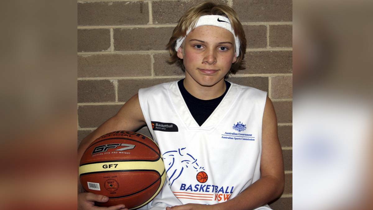 BEGINNING: Jaidyn at age 12 playing for a junior NSW team. 