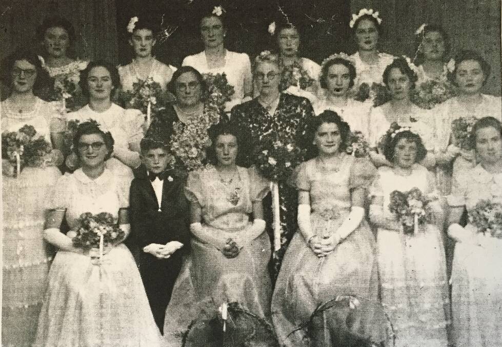 TRADITION MAKERS: Debutantes at Lithgow's first ball in 1934. Picture: SUPPLIED. 