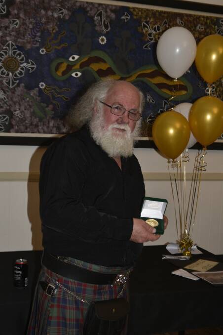 THIRTY YEARS: Cr Ring was awarded his thirty years service medal on Saturday. Picture: SUPPLIED. 